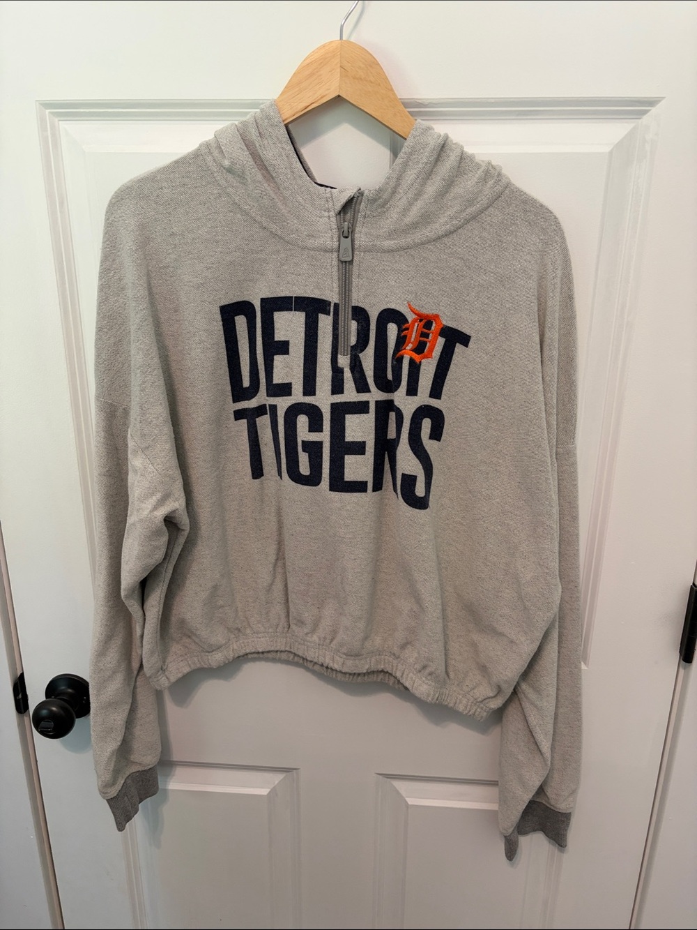 Detroit Tigers quarter zip sweatshirt Unisex
